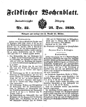 Feldkircher Wochenblatt