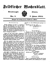 Feldkircher Wochenblatt