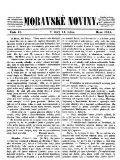 Morawske Nowiny (Noviny). (Mährische Zeitung.)