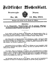 Feldkircher Wochenblatt