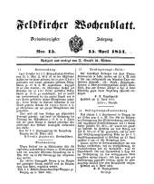 Feldkircher Wochenblatt