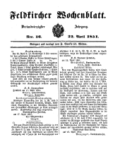 Feldkircher Wochenblatt