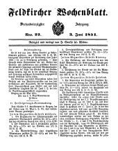 Feldkircher Wochenblatt