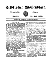 Feldkircher Wochenblatt