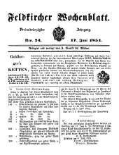 Feldkircher Wochenblatt