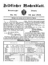 Feldkircher Wochenblatt