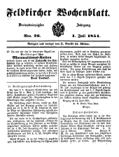 Feldkircher Wochenblatt