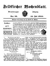 Feldkircher Wochenblatt