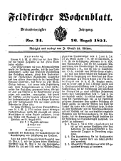 Feldkircher Wochenblatt