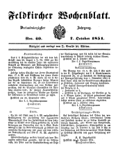 Feldkircher Wochenblatt