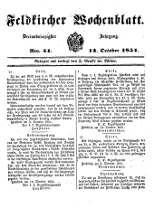 Feldkircher Wochenblatt