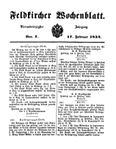 Feldkircher Wochenblatt