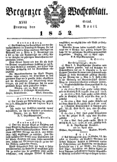 Bregenzer Wochenblatt