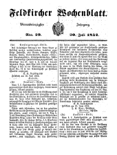 Feldkircher Wochenblatt