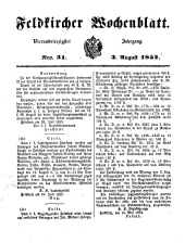Feldkircher Wochenblatt