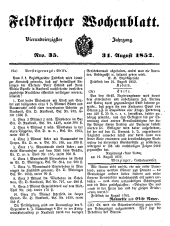 Feldkircher Wochenblatt