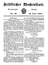 Feldkircher Wochenblatt