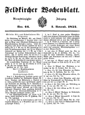 Feldkircher Wochenblatt