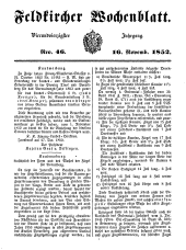 Feldkircher Wochenblatt