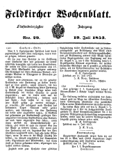 Feldkircher Wochenblatt