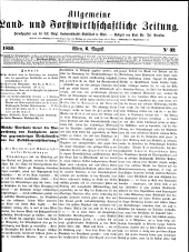 Allgemeine land- und forstwirthschaftliche Zeitung