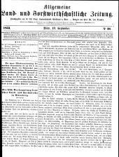 Allgemeine land- und forstwirthschaftliche Zeitung