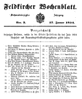 Feldkircher Wochenblatt