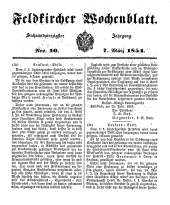 Feldkircher Wochenblatt