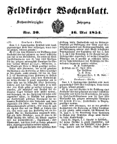 Feldkircher Wochenblatt