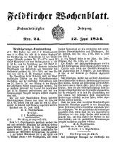 Feldkircher Wochenblatt