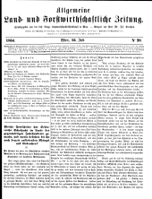 Allgemeine land- und forstwirthschaftliche Zeitung