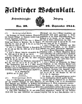 Feldkircher Wochenblatt