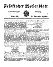 Feldkircher Wochenblatt