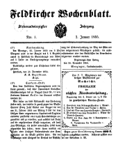 Feldkircher Wochenblatt