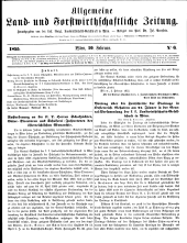Allgemeine land- und forstwirthschaftliche Zeitung