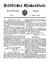 Feldkircher Wochenblatt