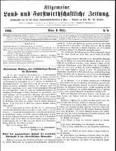 Allgemeine land- und forstwirthschaftliche Zeitung