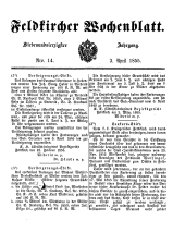 Feldkircher Wochenblatt