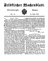 Feldkircher Wochenblatt