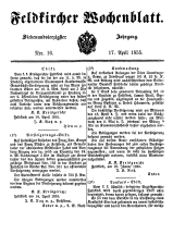 Feldkircher Wochenblatt