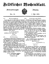 Feldkircher Wochenblatt