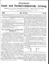 Allgemeine land- und forstwirthschaftliche Zeitung