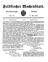 Feldkircher Wochenblatt