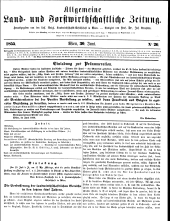 Allgemeine land- und forstwirthschaftliche Zeitung