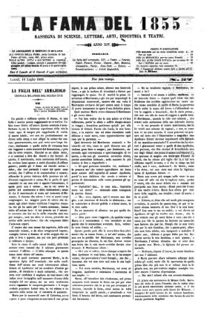 La Fama. Giornale di scienze, lettere, arti, industria e teatri