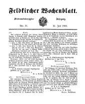 Feldkircher Wochenblatt