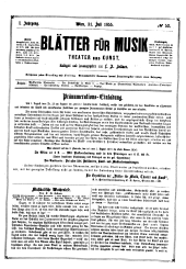 Blätter für Musik, Theater und Kunst