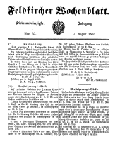 Feldkircher Wochenblatt