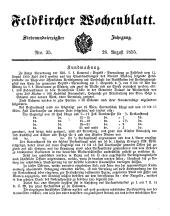 Feldkircher Wochenblatt