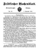 Feldkircher Wochenblatt